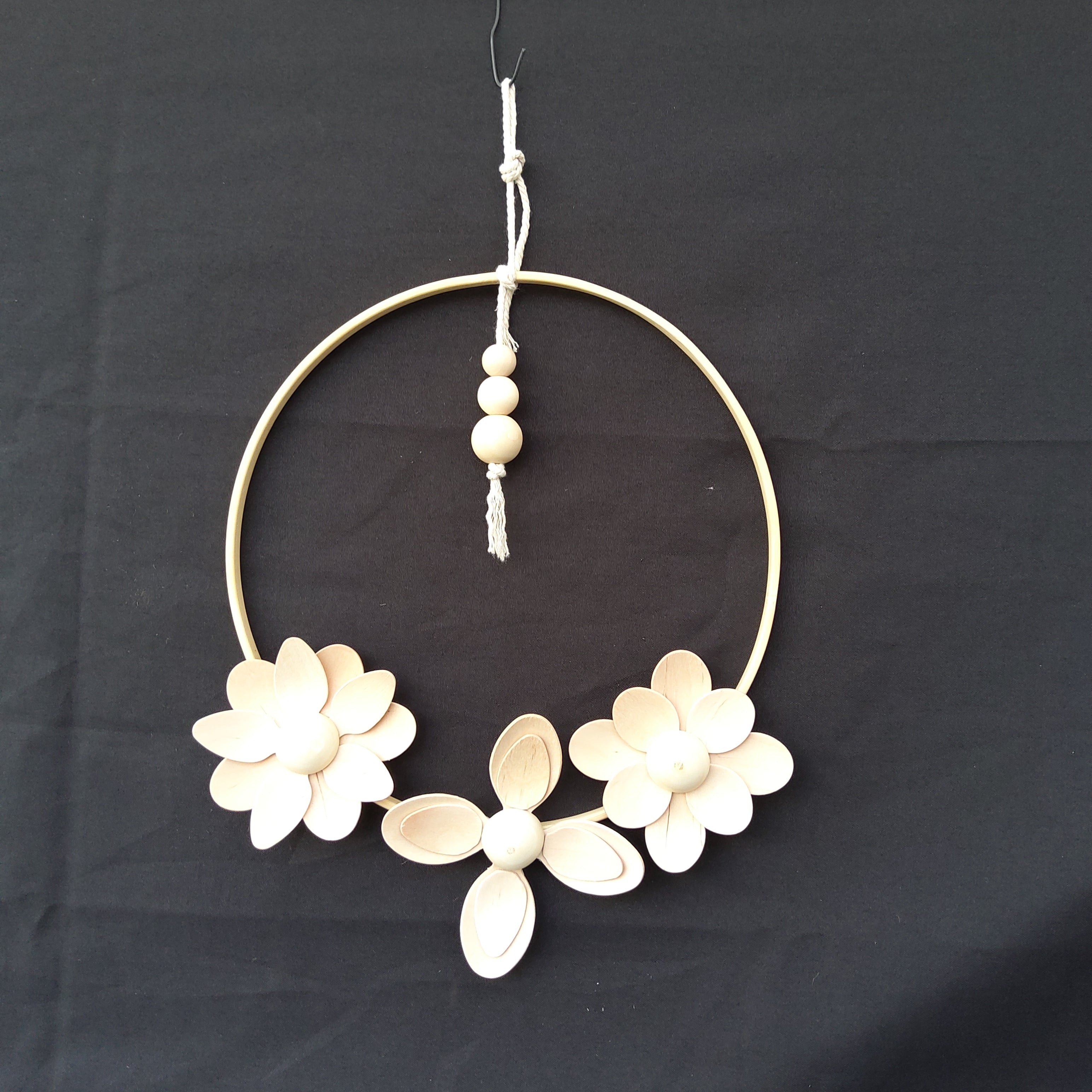 Couronne fleur de bois