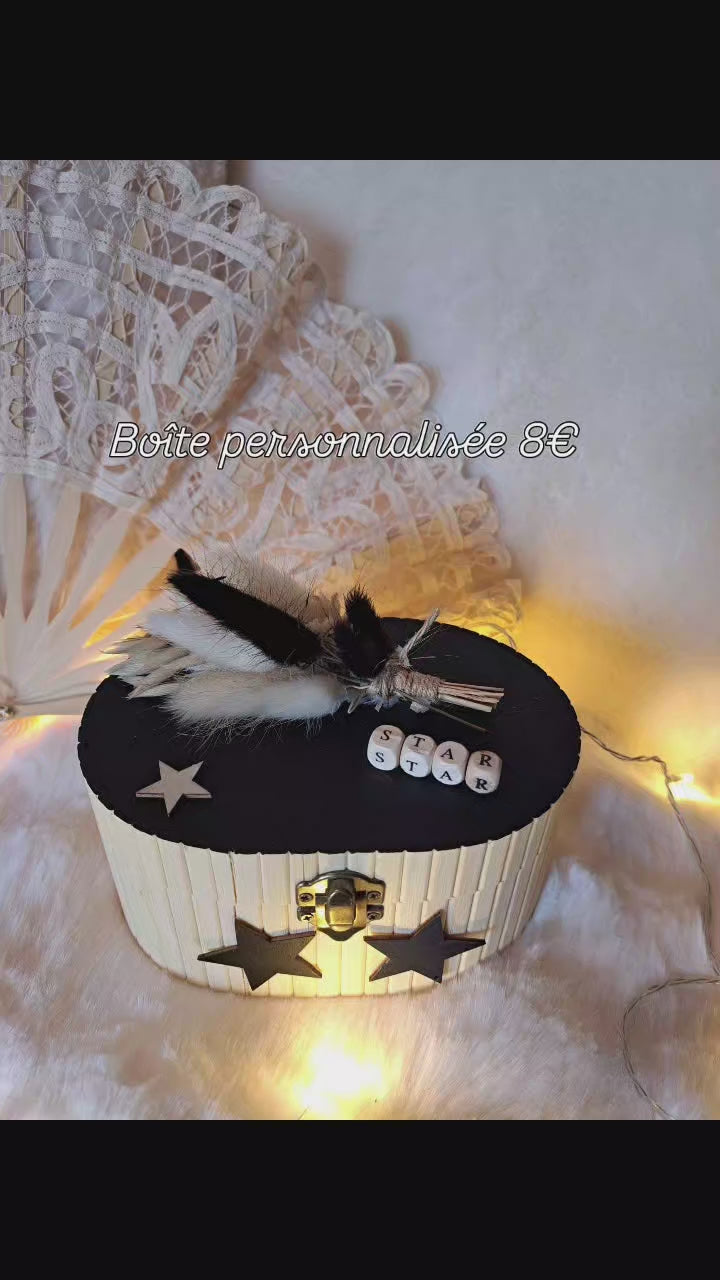 Boîte personnalisée Noir