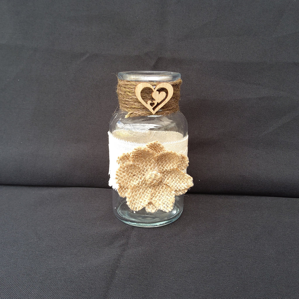 Vase personnalisé fleur de Lin