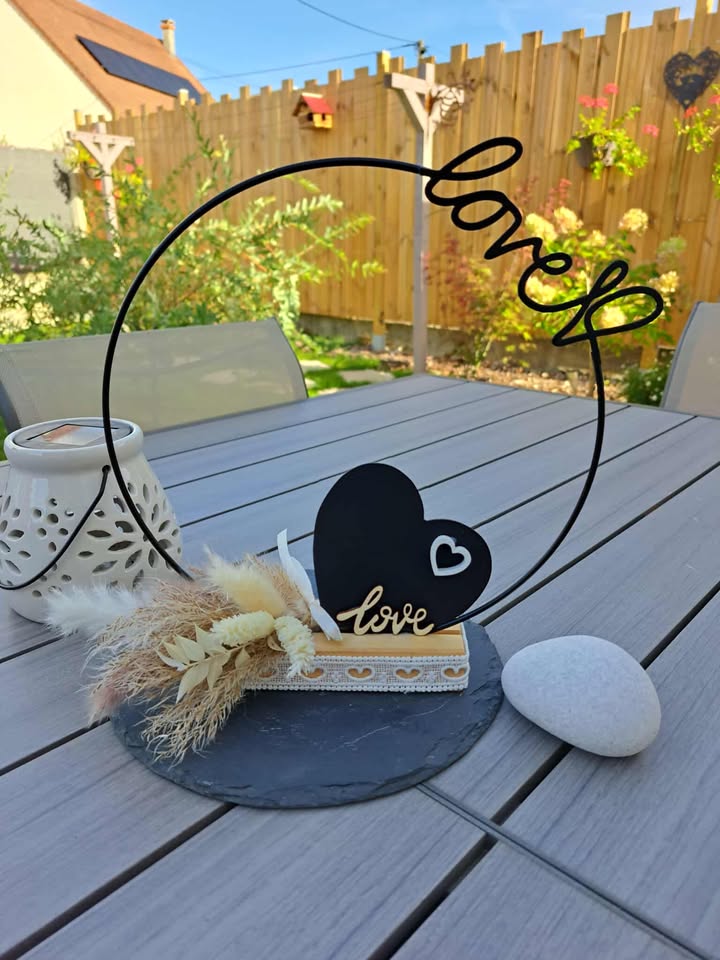 Couronne love Noir
