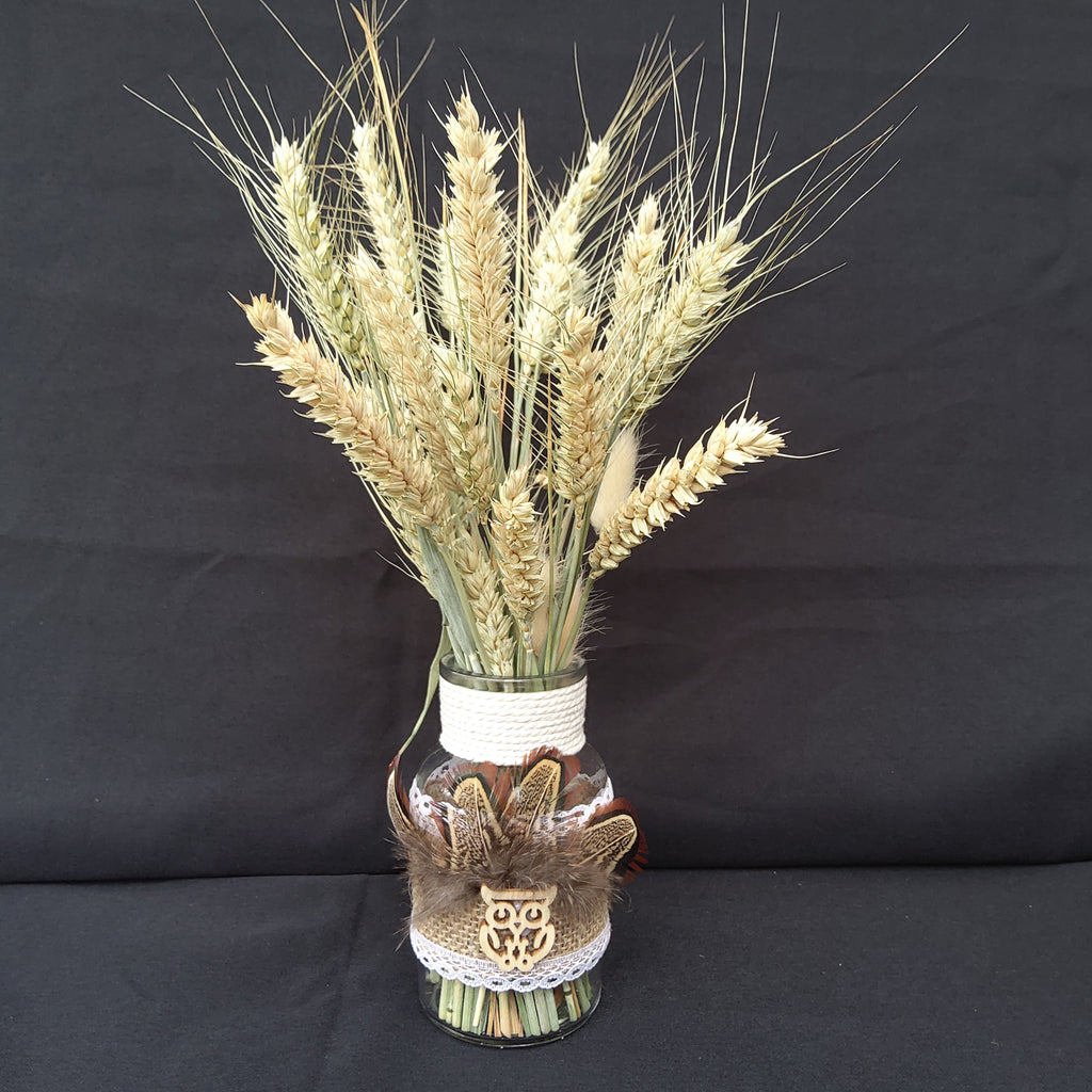 Vase décoratif plumes de Faisan